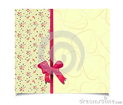 Beautiful yellow greeting card Stock Photo