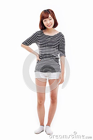 Beautiful young Asian gril Stock Photo