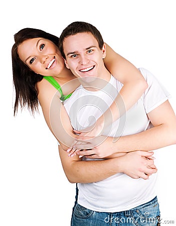 Beautiful young couple Stock Photo