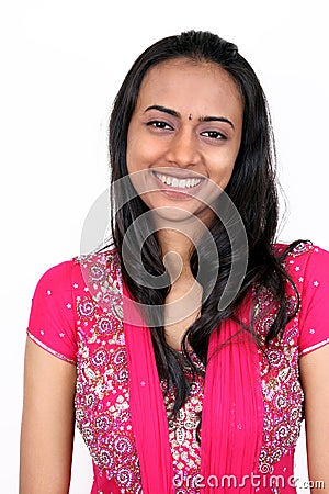 Beautiful young Indian girl. Stock Photo