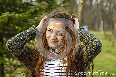 Beautiful young lady Stock Photo