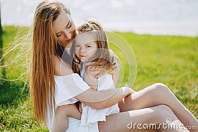 Mother with daughter Stock Photo