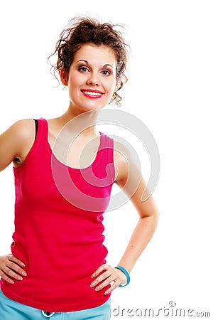 Beautiful young sport woman Stock Photo