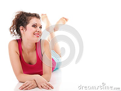 Beautiful young sport woman Stock Photo