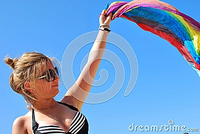 Beautiful young woman Stock Photo