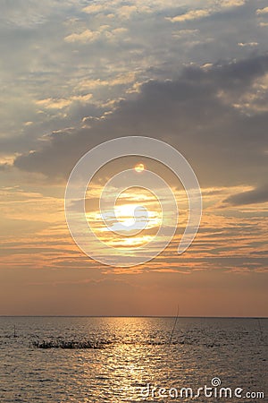 Beautifull Lake and nice sky Stock Photo