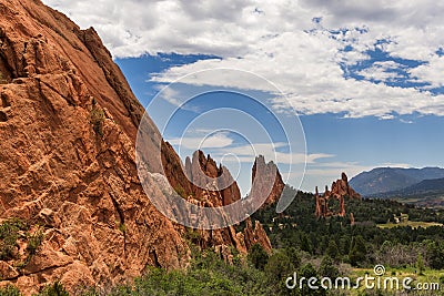 Beautifull red sandstone rock formation in Roxborough State Park in Colorado, near Denver Stock Photo