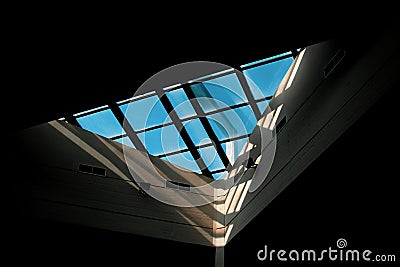 A beautifully architectured window at the central library of the national technical university of athens Stock Photo