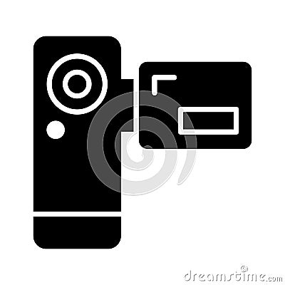 Beautifully designed vector of handycam in trendy style, capture life moments with handycam Vector Illustration