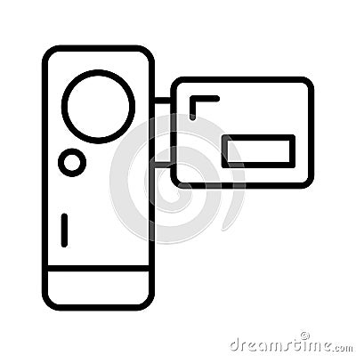 Beautifully designed vector of handycam in trendy style, capture life moments with handycam Vector Illustration