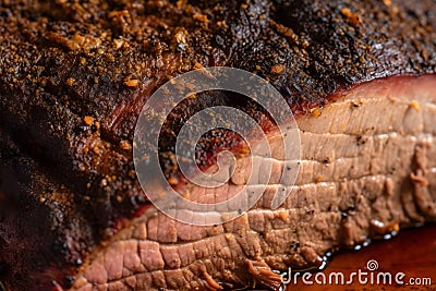 Beautifully roasted joint of meat that appears perfectly cooked, juicy, and browned. Stock Photo