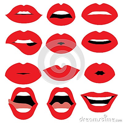 Woman lips vector design illustration Vector Illustration