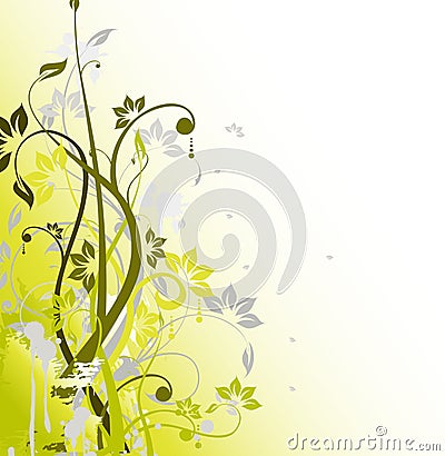 Beauty Abstract floral background Stock Photo