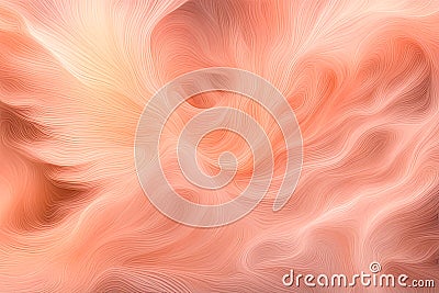 beauty of abstract nature with artistic interpretations of natural elements, color year 2024 peach fuzz Stock Photo