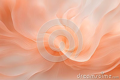 beauty of abstract nature with artistic interpretations of natural elements, color year 2024 peach fuzz Stock Photo