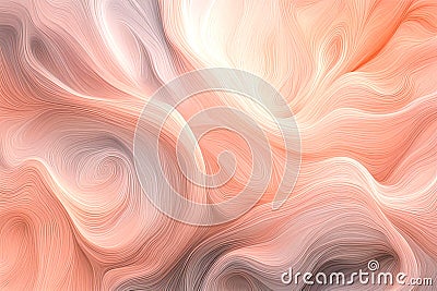 beauty of abstract nature with artistic interpretations of natural elements, color year 2024 peach fuzz Stock Photo