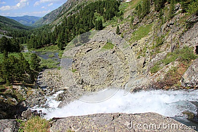 The beauty of the Altai Mountains in summer in good weather Stock Photo