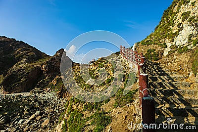 Beauty beach in Eo Gio Qui Nhon Viet Nam. Stock Photo