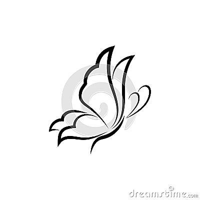 Beauty Butterfly icon design Vector Illustration