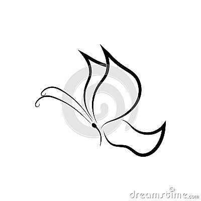 Beauty Butterfly icon design Vector Illustration