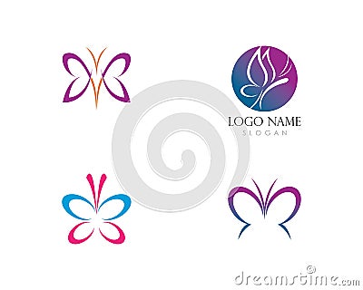 Butterfly Logo Template Vector Illustration