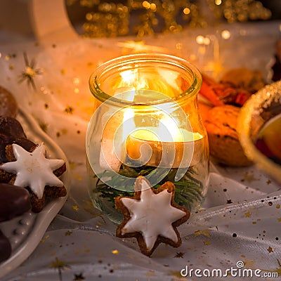 Beauty Christmas lampion Stock Photo