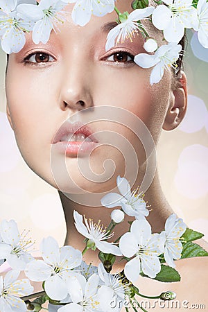 http://thumbs.dreamstime.com/x/beauty-closeup-portrait-beautiful-asian-woman-abstract-blurry-background-front-view-looking-spring-cherry-flowers-29738958.jpg