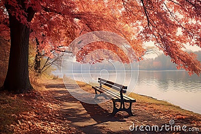 The beauty of the colors of the autumn leaves Stock Photo