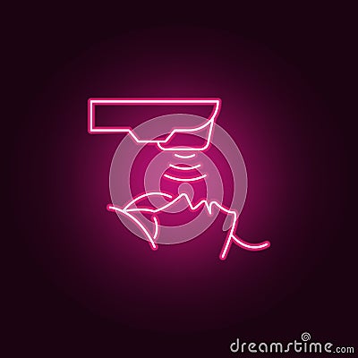 Beauty, cosmetic skin, ultra icon. Elements of anti agies in neon style icons. Simple icon for websites, web design, mobile app, Stock Photo