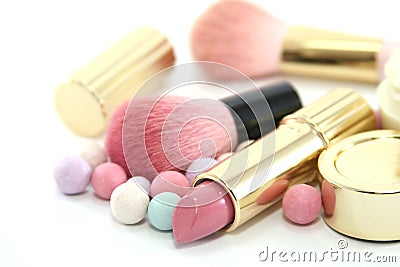 Beauty Cosmetics Set Stock Photo