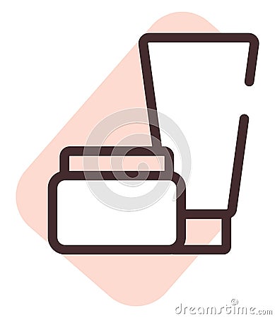 Beauty creams, icon Vector Illustration