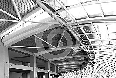 The Beauty of Curve Structure in Architectural Design. Stock Photo