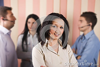 Beauty customer service woman and teamwork Stock Photo