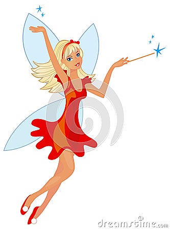 Beauty fairy Vector Illustration