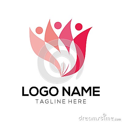 Beauty and fashion logo design and icon Vector Illustration