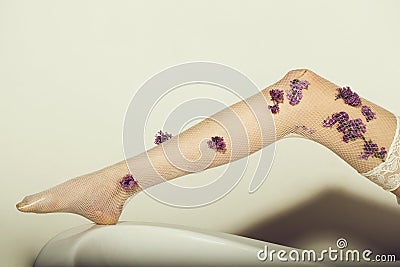 Beauty and fashion, spa and freshness, spring and summer, seduction Stock Photo