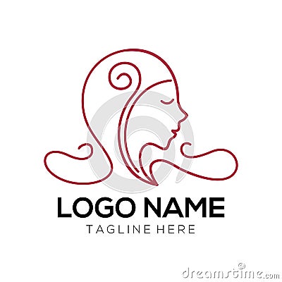 Beauty and fashion logo design and icon Vector Illustration