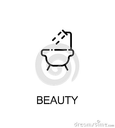 Beauty flat icon Vector Illustration