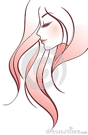 Beauty girl Vector Illustration