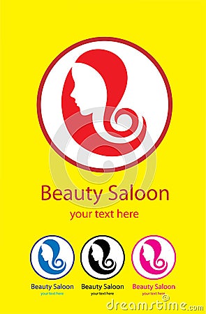 Beauty Hair Saloon Vector Illustration