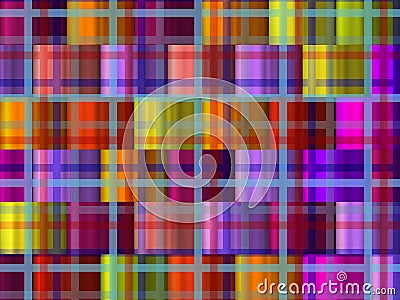 Modern and colorist cool Scottish squares, fashion Stock Photo