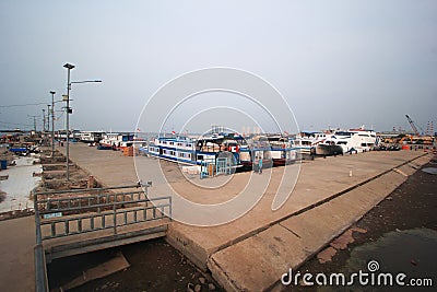 KALI ADEM II HARBOUR IN Muara Angke Beach, Jakarta, Indonesia Editorial Stock Photo