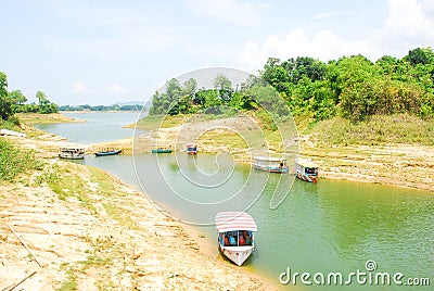 Kaptai Lake at Rangamati Editorial Stock Photo