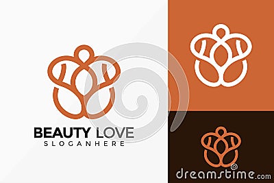 Beauty Love Spa Logo Design Minimalist Logos Designs Vector Illustration Template Vector Illustration
