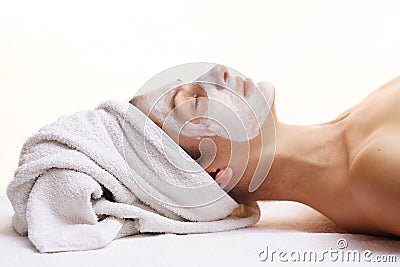 Beauty mask Stock Photo