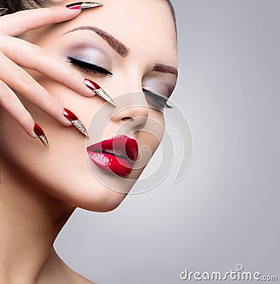 Beauty Model Girl Stock Photo