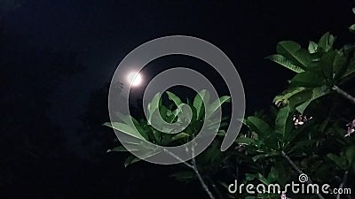 The beauty of moon Stock Photo