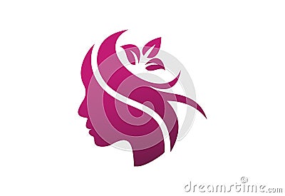 Beauty parlour logo design, Vector illustration Vector Illustration