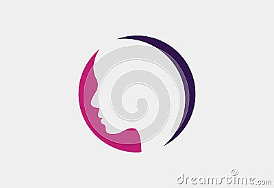 Beauty parlour logo design, Vector illustration Vector Illustration