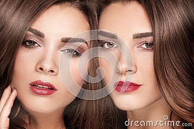 Beauty portrait of girls Stock Photo